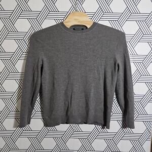 Banana Republic Baruffa Italian Yarn Wool Quiet Luxury Mens Classic Crewneck